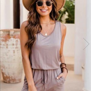 Mocha jumpsuit
